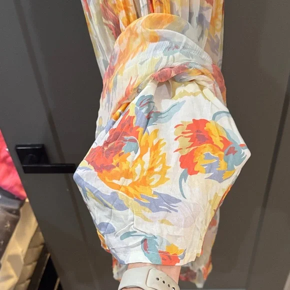 Sundance Floral Maxi Dress in Orange and Yellow - Picture 5 of 7